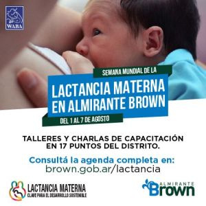 Semana de la lactancia materna en Almirante Brown